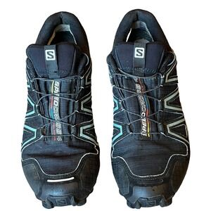 Salomon SpeedCross 4 GTX Trail Running Shoes Black Womens 8.5 UK 7 EU 40 2/3